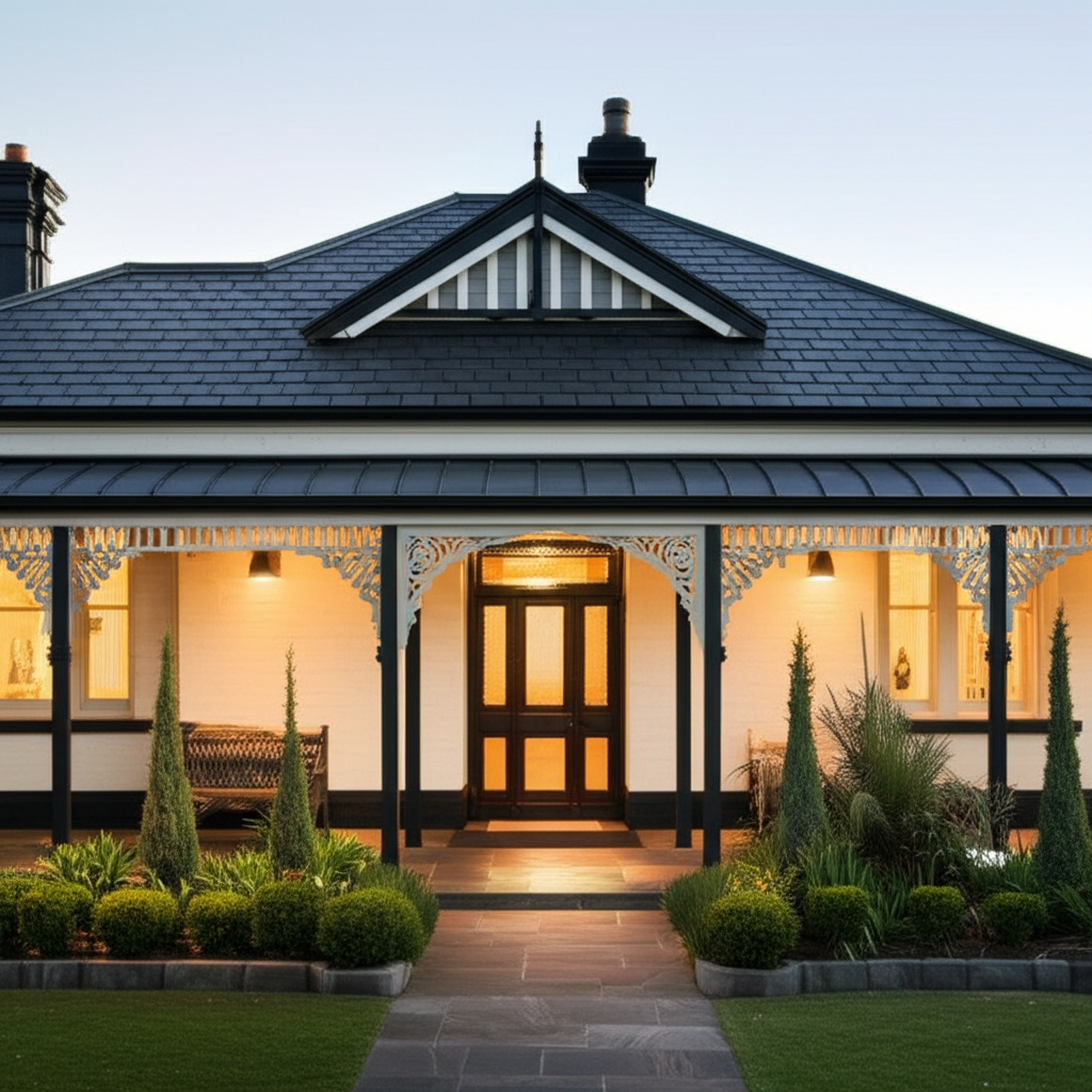 Beautiful home exterior after full roof replacement